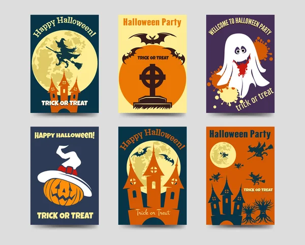 Halloween flyers template — Stock Vector