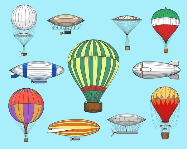 Αεροπορικά Εισιτήρια για vintage αερόπλοια — Διανυσματικό Αρχείο