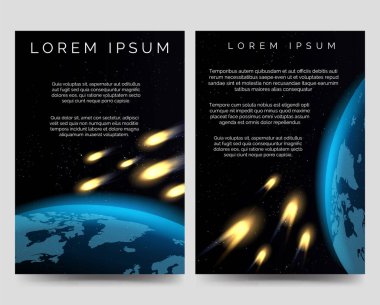 Meteor yağmuru ile broşür el ilanları