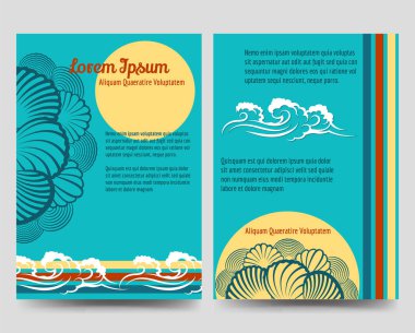 Deniz tarzı broşür el ilanları