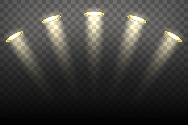 Точкові ліхтарі на прозорому фоні — стоковий вектор