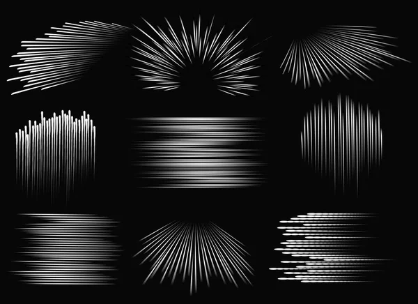 Abstracte snelheid lijnpatronen — Stockvector