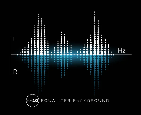 Equalizer digitales Sounddesign-Element — Stockvektor