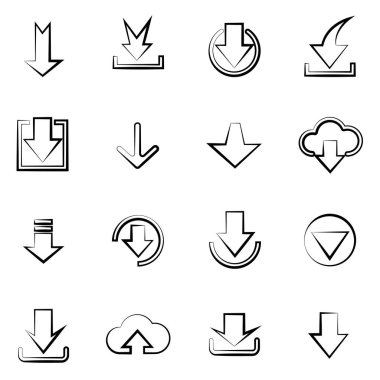 İndirme Icons set