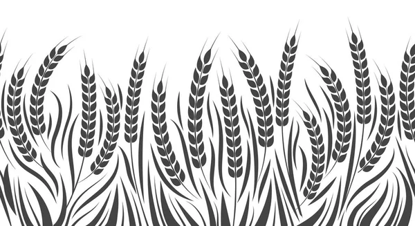 Raccolta modello di grano orizzontale — Vettoriale Stock