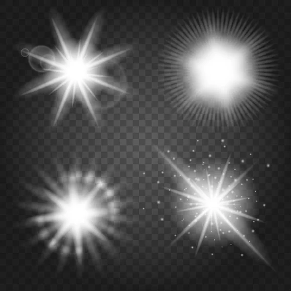 Estrellas sobre fondo transparente — Vector de stock