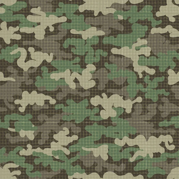 Camouflage Textur nahtloses Muster — Stockvektor