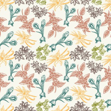 Baharat otlar ile Seamless Modeli