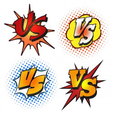 Karşı harflerle karikatür grunge tarzı