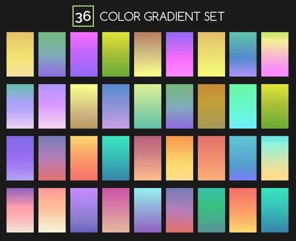 Colored gradient set — Stock Vector