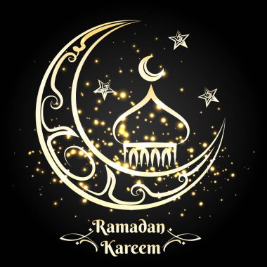 Ramazan Kareem logosu ile Arap Camii