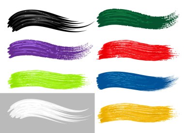 Renkli fırça darbeleri