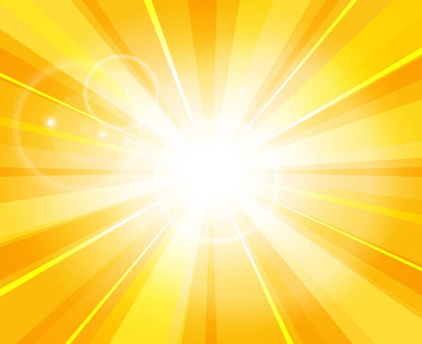 Sun beams pattern