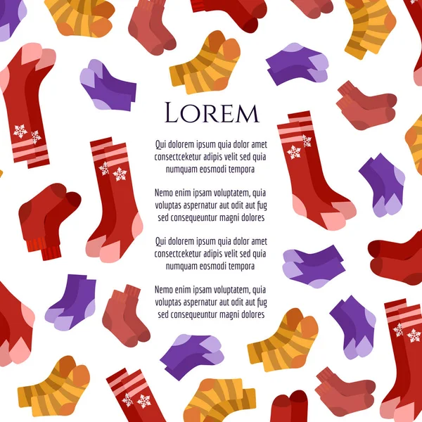 Renkli sıcak çorap poster