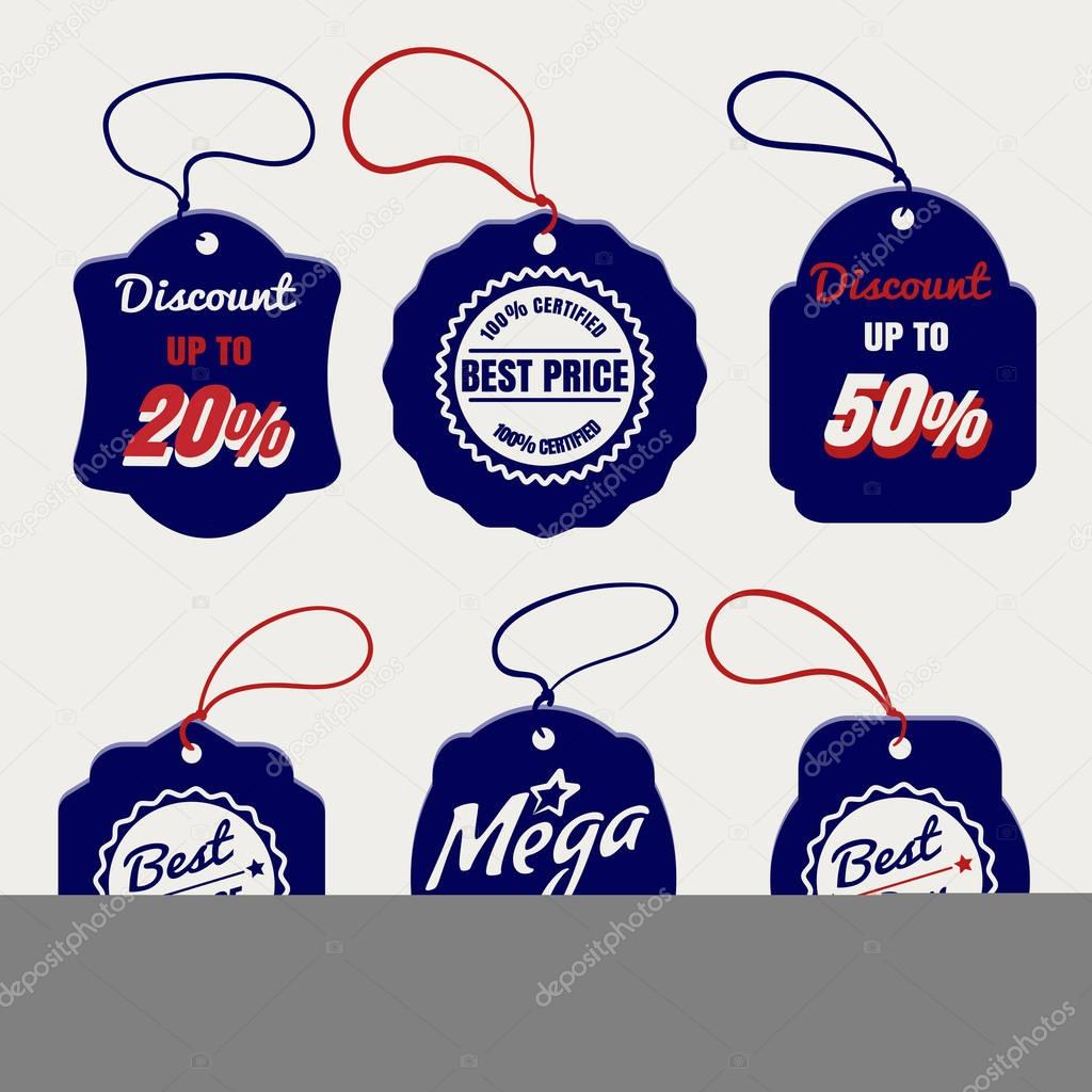 Sale and discount price labels