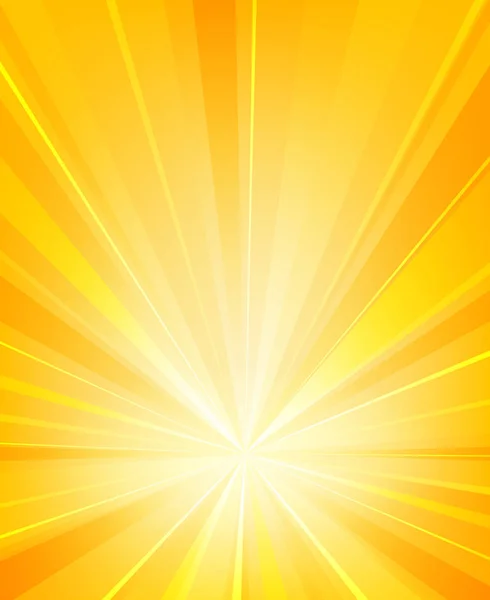 Radiador de rayos de sol brillante fondo — Vector de stock