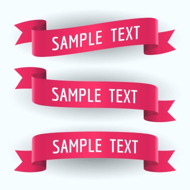 Kırmızı kurdele ve metin