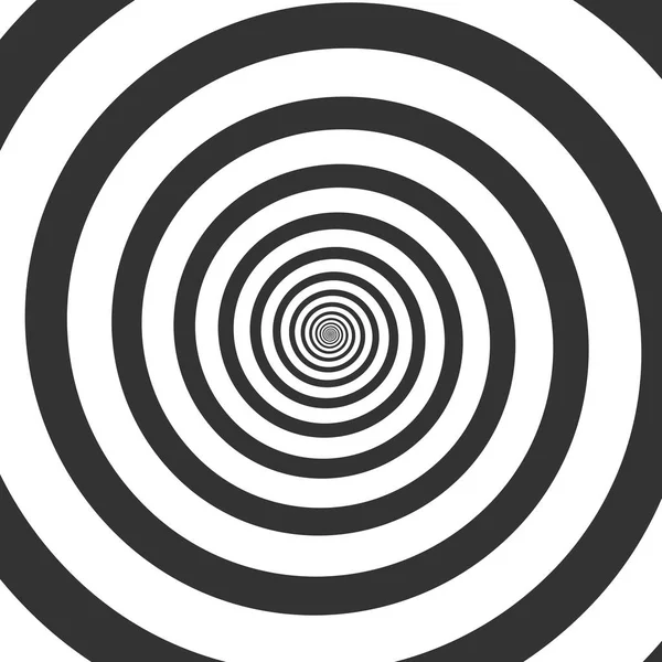 Spirale ipnotica, vortice psichedelico — Vettoriale Stock