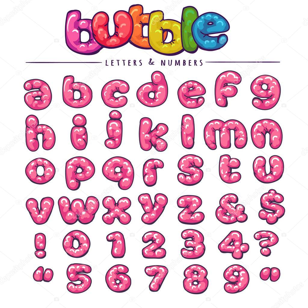 type bubble letters font type bubble letters font