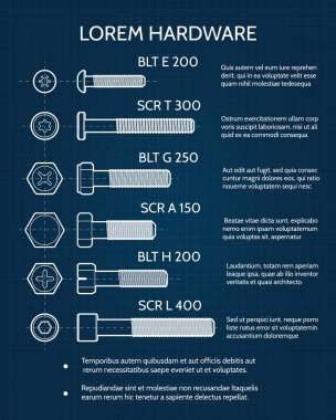 Vida ve vida başları teknik plan