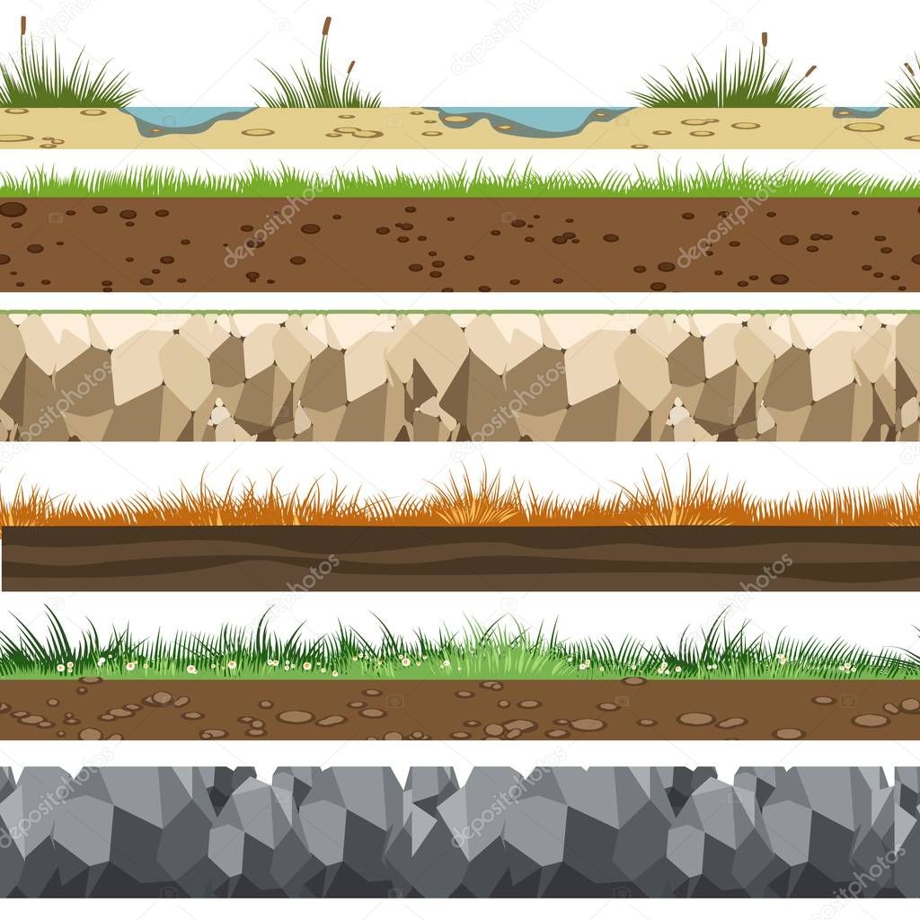 Soil horizontal patterns