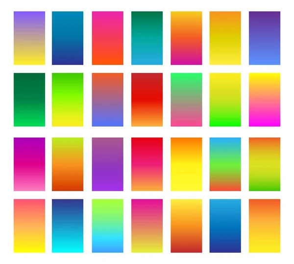 Color gradients set — Stock Vector