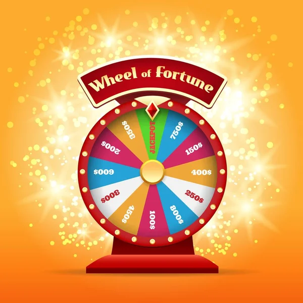 Spinning wheel of luck — Stock Vector