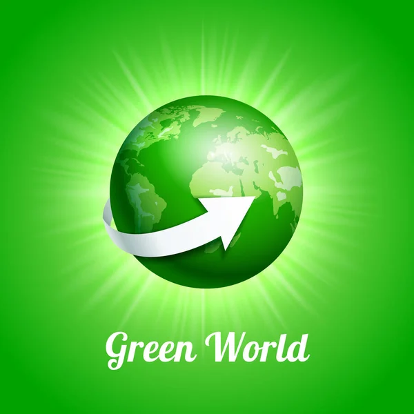 Концепция зелёного мира — стоковый вектор