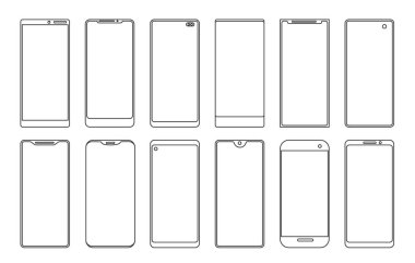 Satır akıllı telefon dokunmatik ekran çerçeveleri