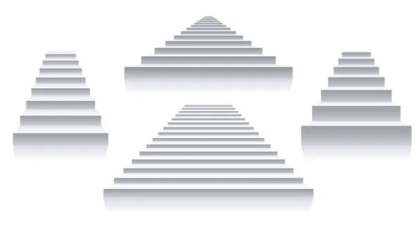 Weiße Treppe im Inneren — Stockvektor