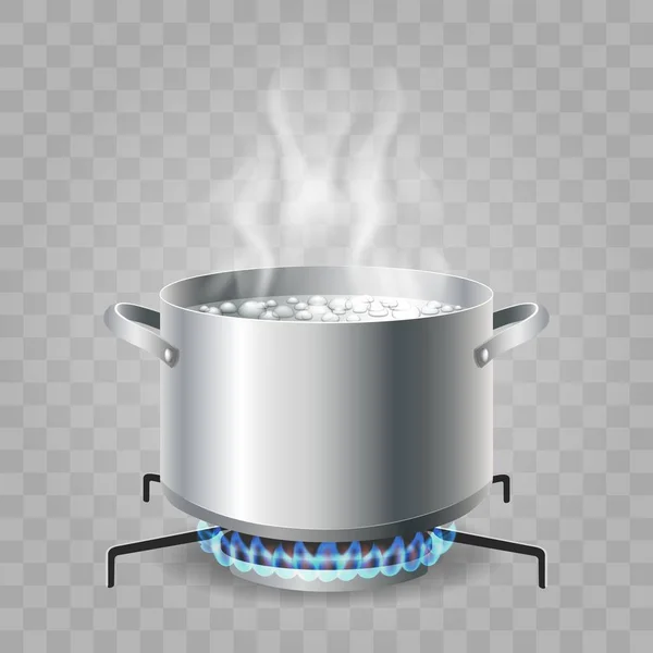 Cooking boiling water — Stock vektor