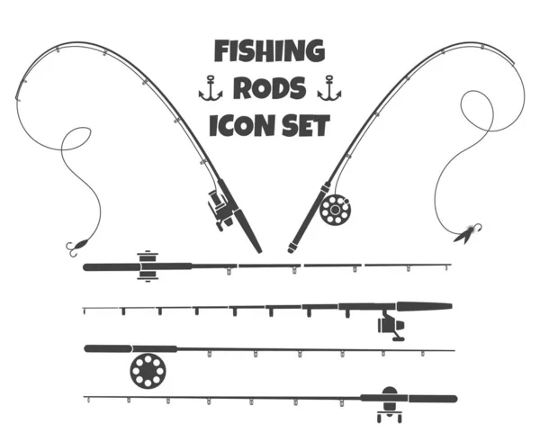 Filature canne à pêche — Image vectorielle