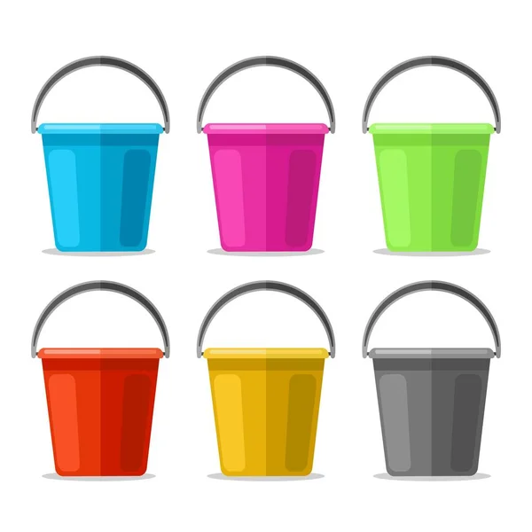 Χρωματιστά πλαστικά πώματα — Διανυσματικό Αρχείο
