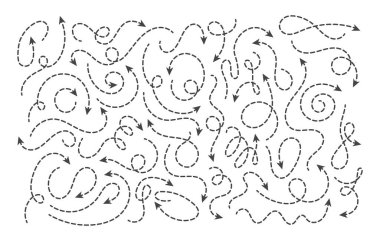 Çizgi çizgi okları karala