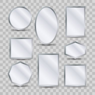 Şeffaf üzerine Miorror dekoratif yansımalar