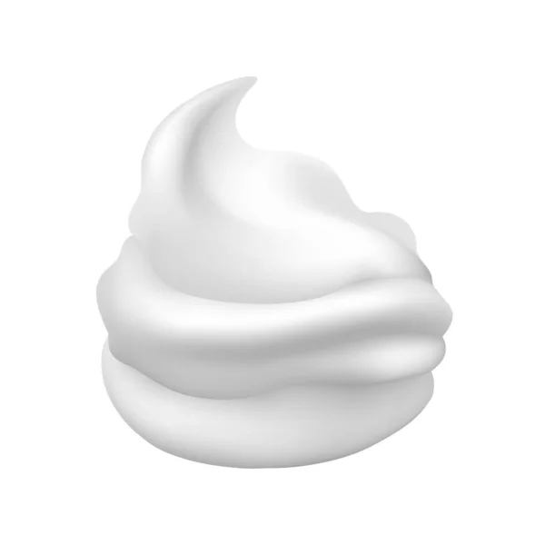 Espuma cremosa blanca — Vector de stock