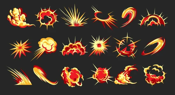 Cartoon motion blast effecten — Stockvector