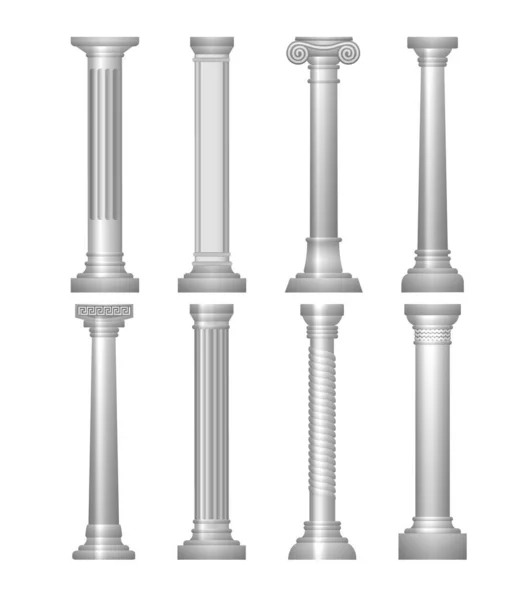Set di colonne antiche — Vettoriale Stock