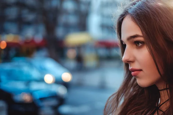 Lado de una cara de chicas — Foto de Stock