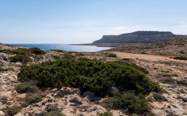 Cape Greco manzarası. Denizin manzarası