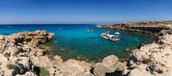 Вид Средиземное Море Небольшая Бухта Отдыха — стоковое фото