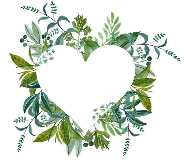 El suluboya kalp şekli çerçeve, davetiye için mükemmel dekorasyon yazdırır boyalı