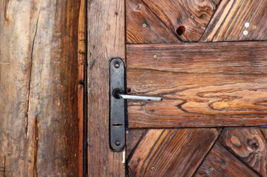 Wooden old door, retro object