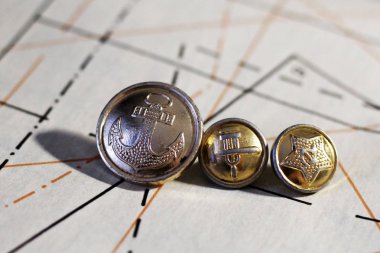 Kağıt model, dikiş Tema, çekiç ve Orak düğmeleri