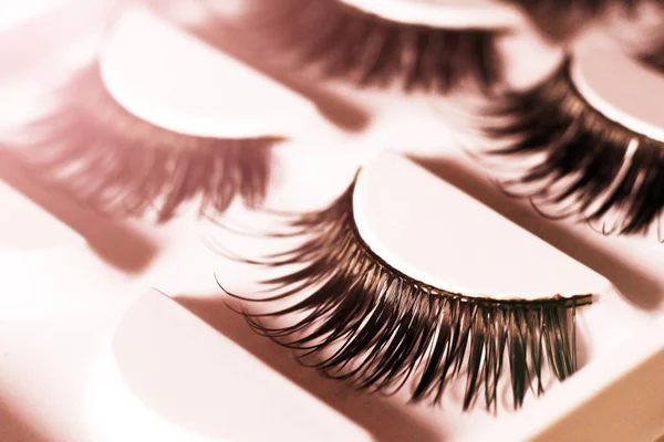 False lashes so close, macro — Stock Photo, Image