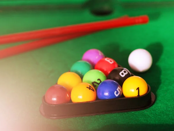 Bilardo topları, çocuk oyuncağı. Nesne. — Stok fotoğraf