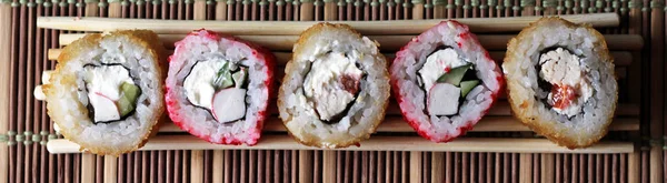 鮭寿司ロール,日本料理 — ストック写真