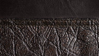 Koyu Kahverengi Deri Doku