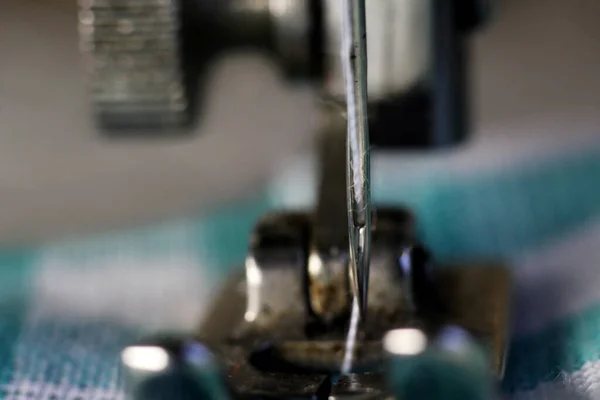 Dikiş Makinesi Iğnesi Çok Yakın Makro Nesne — Stok fotoğraf