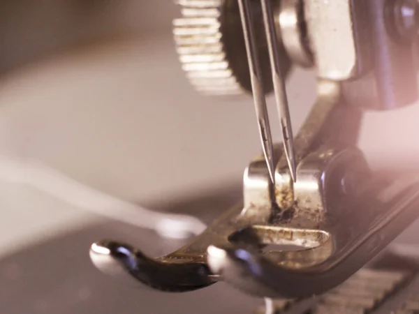 Dikiş Makinesi Iğnesi Çok Yakın Makro Nesne — Stok fotoğraf